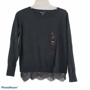 Banana Republic Woman's Sz M Sweater Top Black NWT